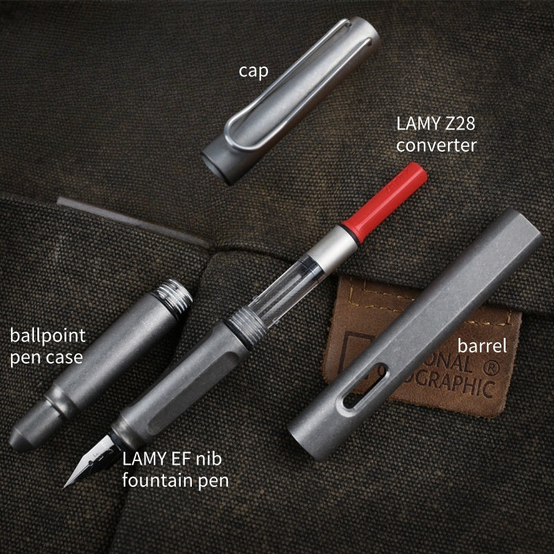 2-in-1 Titanium Pen Set for LAMY Safari