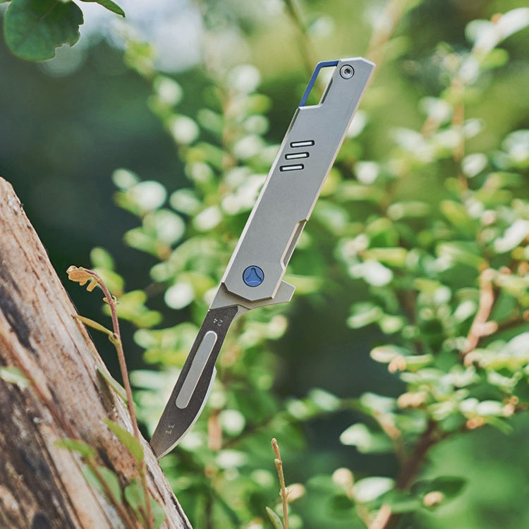 Titanium Pocket Knife of #24 Scalpel Blade