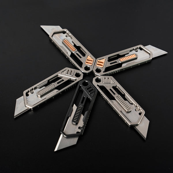 Titanium Keychain Utility Knife, Slide & Slay Everyday