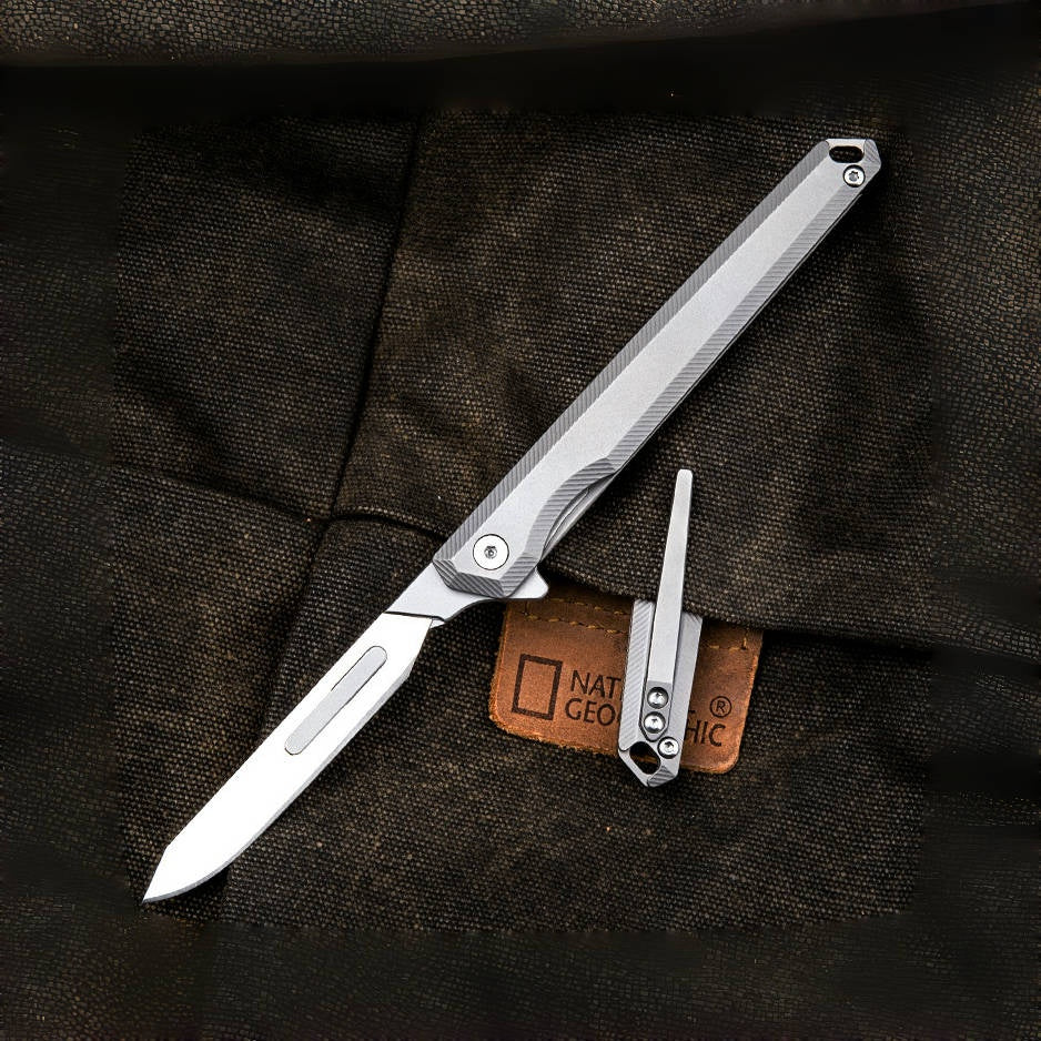 Titanium Folding Knife of #60 Scalpel Knife