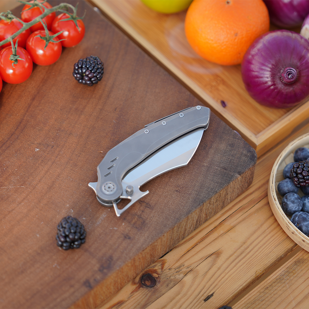 KUUK Titanium/ Aluminum Folding Kitchen Knife