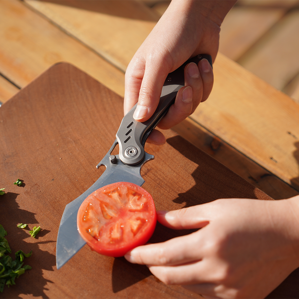 KUUK Titanium/ Aluminum Folding Kitchen Knife