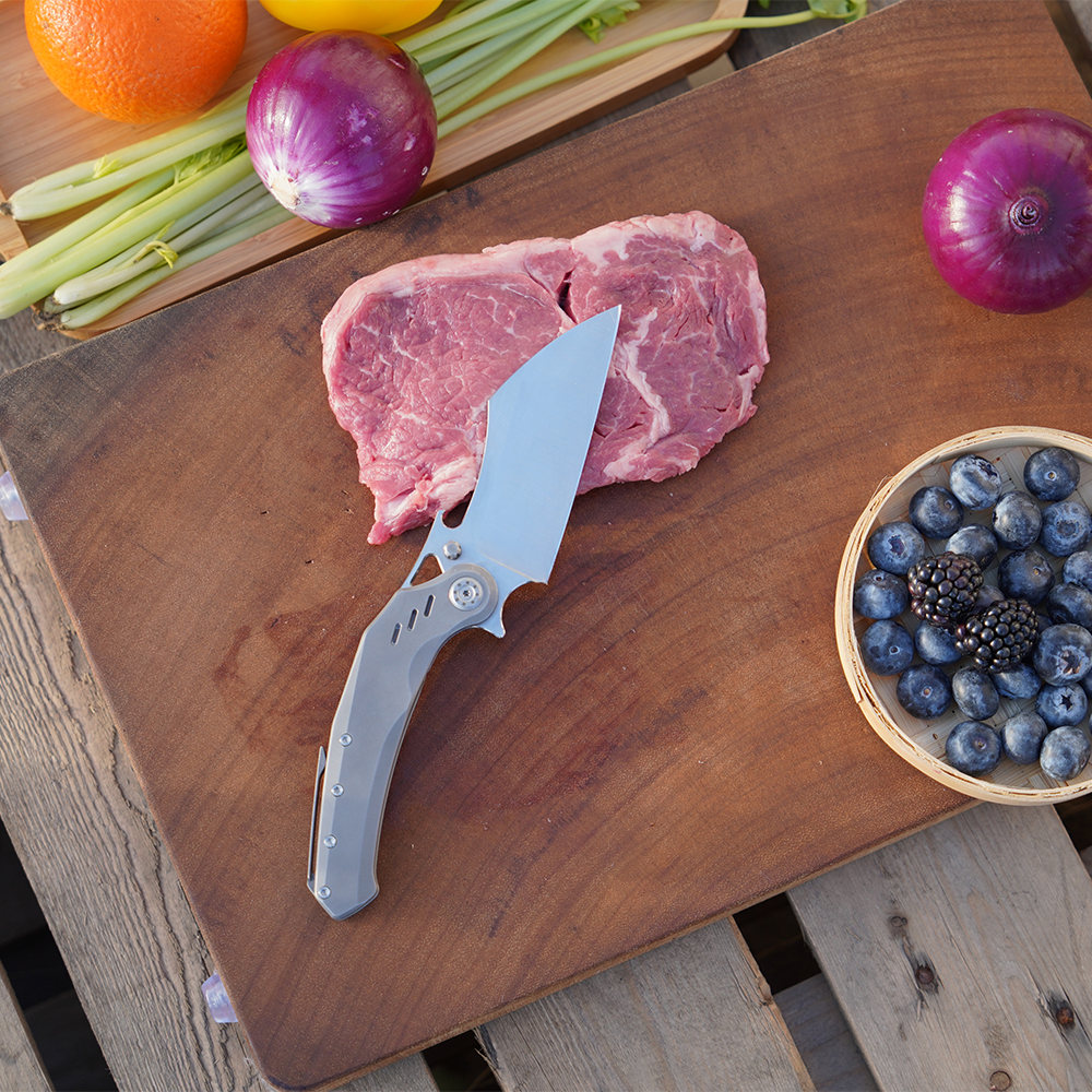 KUUK Titanium/ Aluminum Folding Kitchen Knife