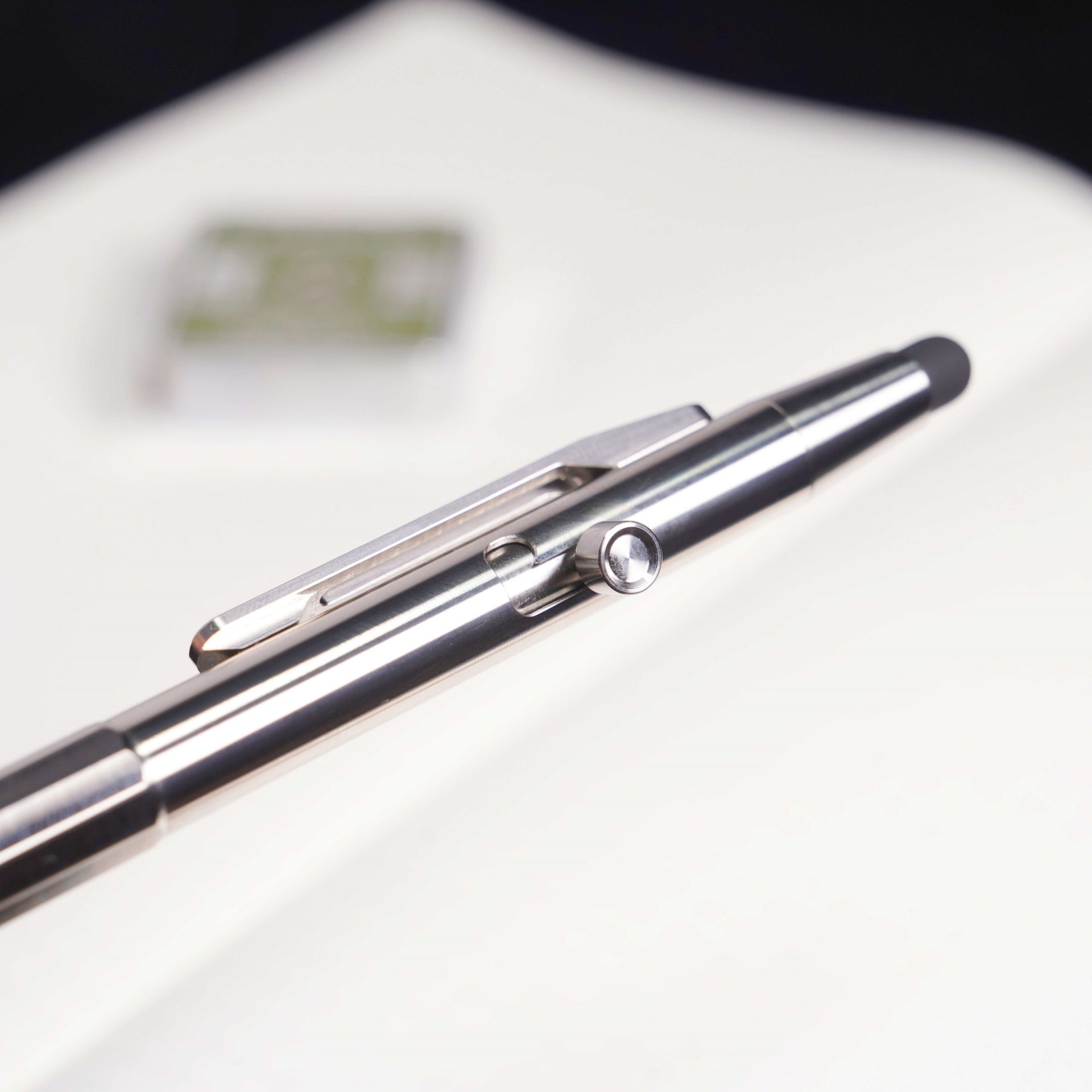 Titanium Bolt Action Rollber Ball Pen with Stylus Pen