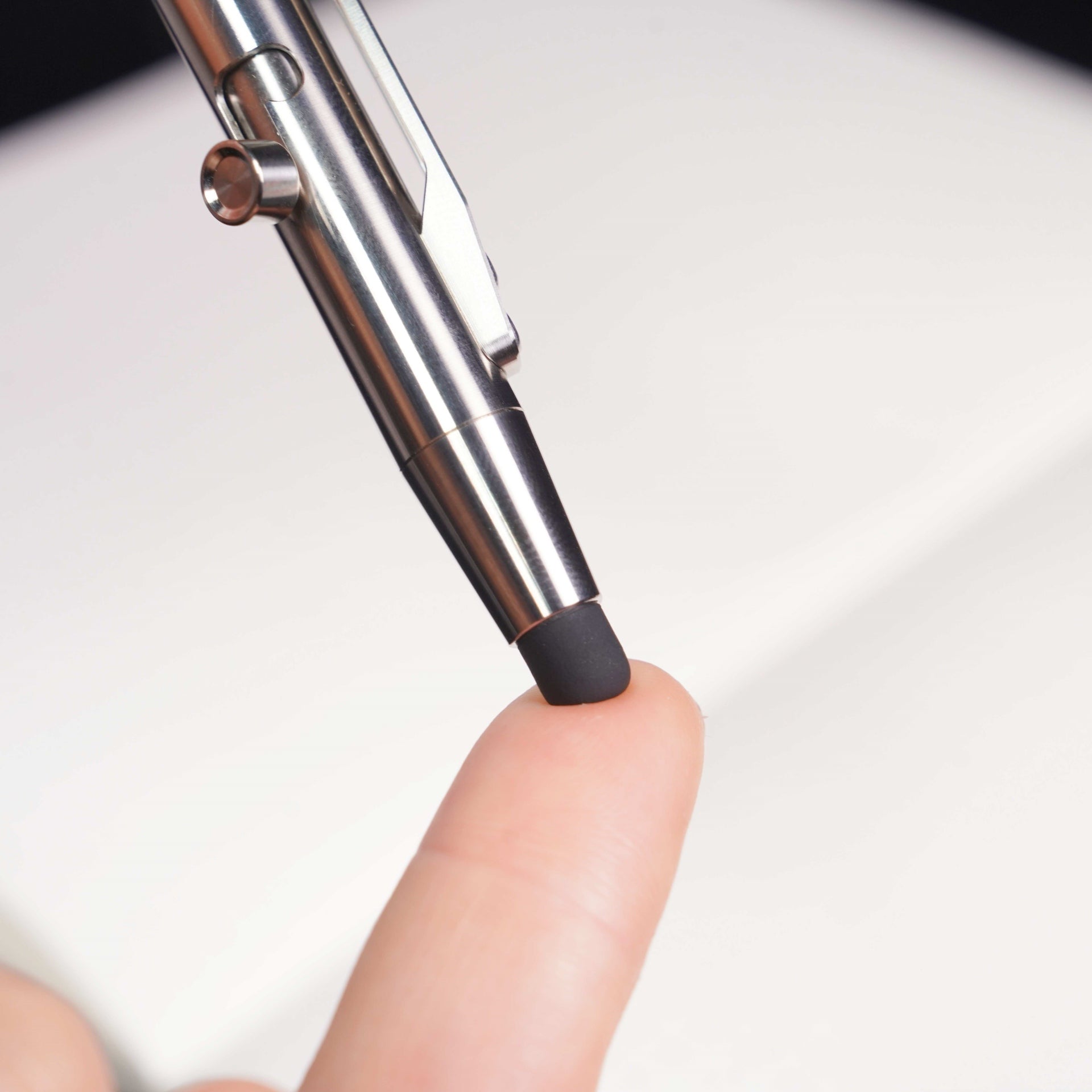 Titanium Bolt Action Rollber Ball Pen with Stylus Pen