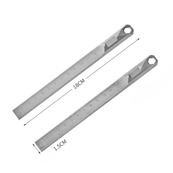 Titanium Stationery Ruler – Logical Carry